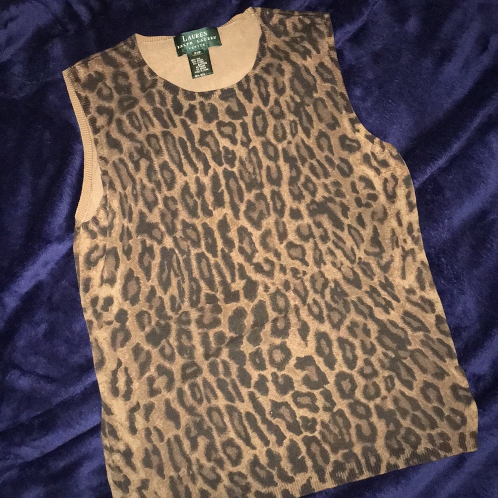 Ralph Lauren Cheetah Print Tank Top
